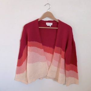 Anthropologie Striped Open Cardigan S